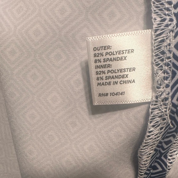 Lady Hagen Essentials Printed Skort Navy Estate Size 16 - Picture 6 of 7